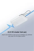 پاوربانک 20000mAh (کابل یکپارچه) خاکستری روشن