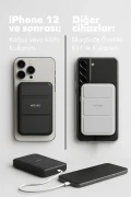 پاوربانک مگ‌سیف با پایه 10000mAh سریع قابل حمل برای آیفون 11 12 13 14 15 16 17 و سامسونگ شیائومی