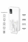 پاوربانک چندکاره با نمایشگر دیجیتال 10.000 Mah، سیاه، دستگاه شارژ قابل حمل LCD