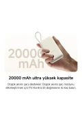 پاور بانک با پورت USB و USB-C و کابل USB-C یکپارچه 20000mAh 33W BHR8975GL - آبی