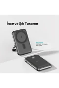 شارژر سریع بی‌سیم قابل حمل ReCharger Pro M LCD با ظرفیت 10.000mAh و سازگاری با MagSafe و PD 20W