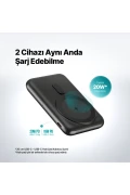 شارژر سریع بی‌سیم قابل حمل ReCharger Pro M LCD با ظرفیت 10.000mAh و سازگاری با MagSafe و PD 20W