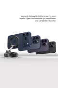 نگهدارنده تلفن مغناطیسی قابل تنظیم ۳۶۰ درجه مناسب با MagSafe با قفل و مکش برای میز و کمد شیشه‌ای