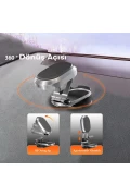 نگهدارنده تلفن همراه مغناطیسی و تاشو برای خودرو و میز با قابلیت چرخش 360 درجه