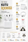 هدفون بی‌سیم پرو 5 پلاس بلوتوث 5.3 TWS سازگار با iOS و Android با صدای استریو HD و کیس لمسی هدیه‌ای