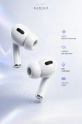 هدفون بلوتوثی KWG Air Pro 2 با صفحه نمایش دیجیتال و لمسی، سازگار با iOS و اندروید و تمام تلفن‌ها