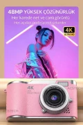 دوربین دیجیتال 4K با کیفیت 48 مگاپیکسل و صفحه نمایش تاشو 18 برابر زوم با فلاش و 64 گیگابایت هدیه با منوی فارسی