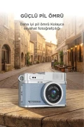 دوربین دیجیتال مینی سلفی ویدئو بلاگ دوربین مینی کلیدی 1080P CMR35 آبی