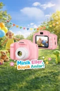 دوربین دیجیتال کودک 1080P HD CMR7 صورتی