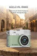 دوربین دیجیتال مینی سلفی ویدئو بلاگ دوربین مینی کیفی 1080P CMR35 سبز روشن
