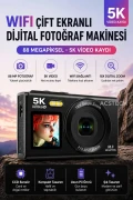 دوربین دیجیتال با دو صفحه نمایش 5K | 80 مگاپیکسل | زوم 18X | همراه با کارت حافظه 32GB