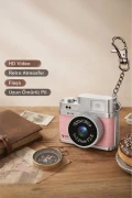 دوربین دیجیتال مینی سلفی ویدئو و لوگ Mini Anahtarlık 1080P CMR35 صورتی