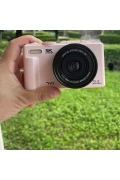 دوربین دیجیتال ویدئو بلاگ با صفحه نمایش 3 اینچی و زوم 18 برابر و فلش W1 5K 75MP و کارت 64GB