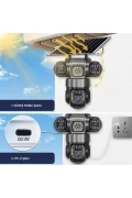 دوربین امنیتی بی‌سیم 24: دوربین 6 مگاپیکسلی با سیم‌کارت 4G. خورشیدی، صدای دوطرفه و اعلان فوری