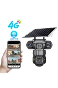 دوربین امنیتی بی‌سیم 24: دوربین 6 مگاپیکسلی با سیم‌کارت 4G. خورشیدی، صدای دوطرفه و اعلان فوری