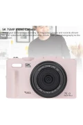 دوربین ویدئویی دیجیتال رترو 5K با 75 مگاپیکسل و زوم 18 برابر و فلاش (64GB) کارت دوربین دیجیتال و لاگ عکس