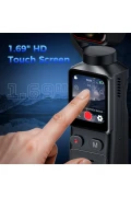 دوربین ویدئویی مینی و 4K با لنز چرخشی 180 درجه و صفحه لمسی