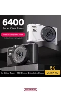 دوربین ویدئو و عکس‌برداری و لاگ با صفحه نمایش چرخان 5K UHD و زوم 18 برابری