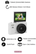 دوربین ویدئو و عکس‌برداری و لاگ با صفحه نمایش چرخان 5K UHD و زوم 18 برابری