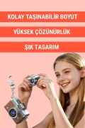 دوربین دیجیتال مینی با صفحه نمایش رترو 1080P HD با صفحه نمایش چرخشی 1.47 اینچ طراحی قابل حمل