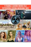 دوربین دیجیتال W1 5K UHD با زوم 18X و فلش و کارت SD 64 گیگابایتی و صفحه نمایش 3 اینچی با قابلیت چرخش 180 درجه برای سفر و ویدئو بلاگ