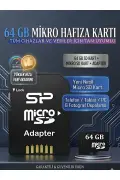 کارت حافظه میکرو SD 64 گیگابایت با قابلیت انتقال داده - سازگار با تمام دستگاه‌ها و دارای آداپتور