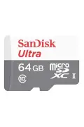 کارت میکرو SD Ultra 64 گیگابایت با سرعت 100 مگابایت بر ثانیه UHS-I کلاس 10 مدل SDSQUNR-064G-GN3MN