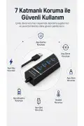 هاب USB 4 پورت چندمنظوره 3.0 مدل YD32 مشکی