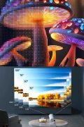 پروژکتور قابل حمل اندروید وای فای و بلوتوثی مدل HY300 PRO 2026 جدید با قابلیت چرخش 180 درجه