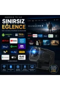 پروژکتور قابل حمل 4K با پشتیبانی Full HD و رطوبت‌ساز اتاق - بدنه چرخان 270°