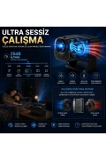 پروژکتور قابل حمل 4K با پشتیبانی Full HD و رطوبت‌ساز اتاق - بدنه چرخان 270°