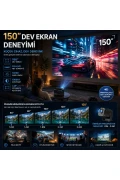 پروژکتور قابل حمل 4K با پشتیبانی Full HD و رطوبت‌ساز اتاق - بدنه چرخان 270°