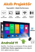پروژکتور سینمایی هوشمند قابل حمل اندروید با پشتیبانی از Wifi Ultra HD