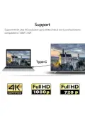 کابل انتقال تصویر Type-C به 4K Ultra Full HD HDMI USB-C - 2 متر