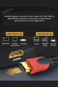 کابل HDMI ۱.۵ متری با بافت مقاوم برای تلویزیون / مانیتور / کابل HDMI