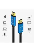 کابل HDMI آلومینیومی 5 متری 4K Ultra HD با سر طلایی 2.0V