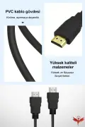 کابل HDMI 1.5 متری 1080p FULL HD | کابل صدا و تصویر HDMI 1.4 1.5 متری