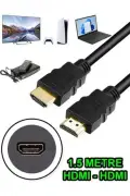 کابل HDMI 1.5 متری V1.4 4K 3D Full HD - سازگار با تلویزیون، مانیتور، PS، ایکس باکس و لپ‌تاپ