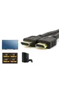 کابل HDMI 1.5 متری V1.4 4K 3D Full HD - سازگار با تلویزیون، مانیتور، PS، ایکس باکس و لپ‌تاپ