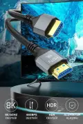 کابل HDMI 2.1 فوق سریع 8K، کابل HDMI 4K 120Hz به طول 10 متر
