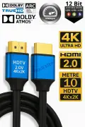 کابل HDMI آلومینیومی 10 متری 4K Ultra HD با سر طلایی 2.0V