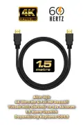 کابل HDMI 1.5 متری | با سر طلایی | 4K Ultra HD 60Hz Full HD V1.4 با پشتیبانی از 3D