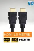 کابل HDMI 1.5 متری | با سر طلایی | 4K Ultra HD 60Hz Full HD V1.4 با پشتیبانی از 3D