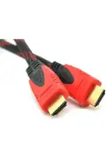 کابل HDMI 4K فول بافته شده 1.5 متری با سر طلایی