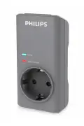 پریز محافظ ولتاژ تک‌خانه‌ای 1140 ژول CHP7010G/10، خاکستری