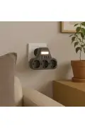 پریز چندگانه دیواری با محافظ جریان ۳ تایی | دارای ۲ ورودی USB-A و ۲ ورودی Type-C | پریز هوشمند با چراغ شب LED