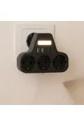 پریز چندگانه دیواری با محافظ جریان ۳ تایی | دارای ۲ ورودی USB-A و ۲ ورودی Type-C | پریز هوشمند با چراغ شب LED
