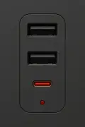 پریز مربع 3 تایی با 2 پورت USB و Type-C و محافظ کودک 2 متری