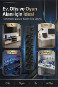 پریز چندگانه محافظت شده 5 تایی | 3680 وات | 2xUSB-A | 2x Type-C | شارژ سریع PD 20 وات | کابل 2 متری