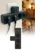 پریز چندگانه با محافظ جریان حرارتی و خروجی سریع USB Type-C